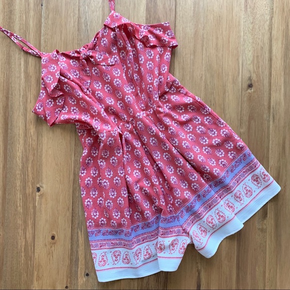 Xhilaration Dresses & Skirts - Xhilaration boho mixed print pink romper XL
